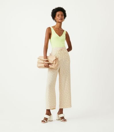 Blusa Musculosa en Viscosa con Escote V 2