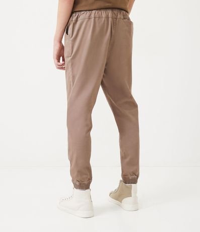 Pantalón Jogger en Sarga con Cintura Elástica 3