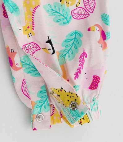 Mono Infantil en Viscosa con Estampado de Animalitos - Talle 0 a 18 meses 4