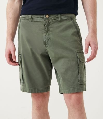 Bermuda Cargo en Algodón con Detalles de Pespunto 2