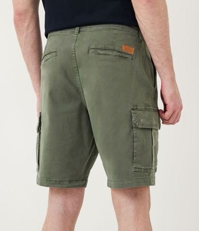 Bermuda Cargo en Algodón con Detalles de Pespunto 3