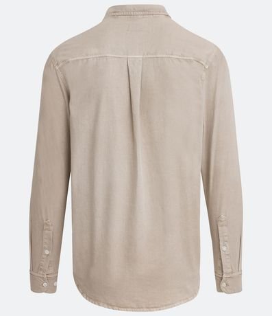 Camisa Manga Larga en Oxford con Efecto Lavado 7