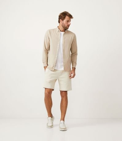 Camisa Manga Larga en Oxford con Efecto Lavado 2