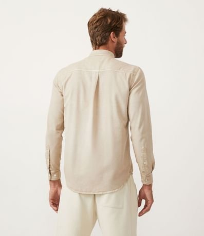 Camisa Manga Larga en Oxford con Efecto Lavado 3