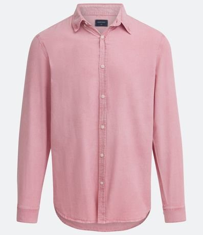 Camisa Manga Larga en Oxford con Efecto Lavado 6