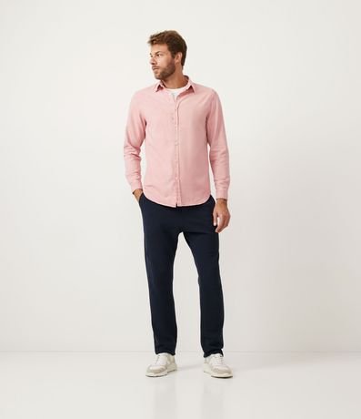 Camisa Manga Larga en Oxford con Efecto Lavado 2