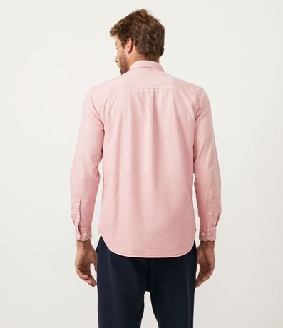 Camisa Manga Larga en Oxford con Efecto Lavado 3