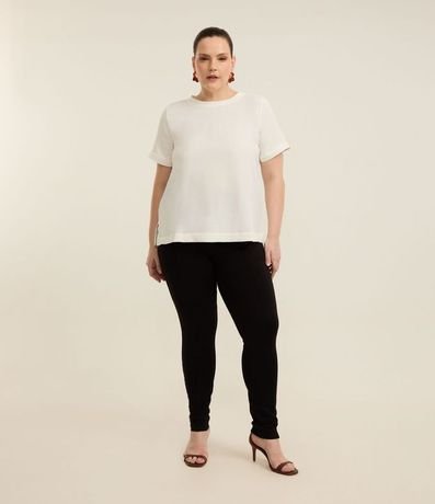 Pantalón Legging en Viscosa con Cintura Elástica Curve & Plus Size 1