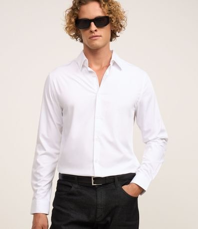 Camisa Slim en Tejido de Bambu Básica 2