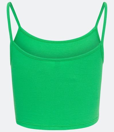 Blusa Musculosa Cropped en Algodón con Breteles Finos 7
