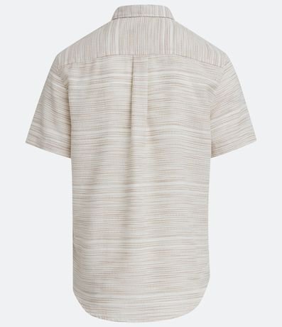 Camisa Comfort en Algodón Texturizado con Rayas 7