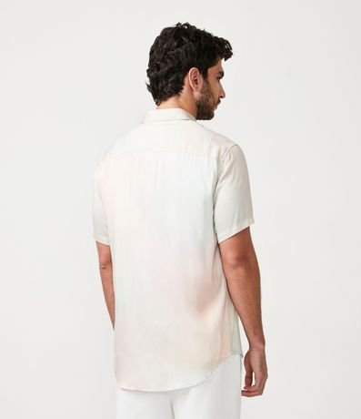 Camisa Slim en Viscosa Texturizada con Efecto Degradado 3