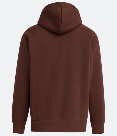 Buzo Cerrado en Algodón con Bolsillo Canguro y Capucha 7