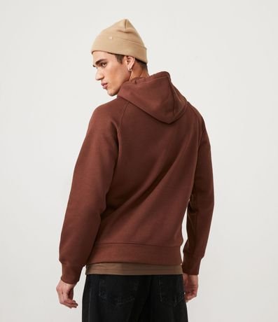 Buzo Cerrado en Algodón con Bolsillo Canguro y Capucha 3