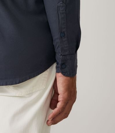 Camisa en Sarga con Bolsillo 5