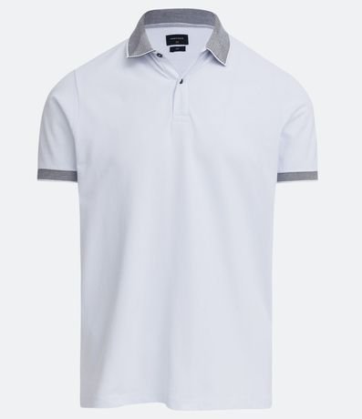 Polo Manga Corta con Cuello Jacquard 5