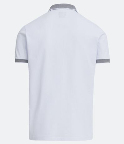 Polo Manga Corta con Cuello Jacquard 6