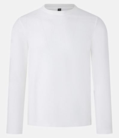 Remera Slim en Algodón con Textura Acanalada 5