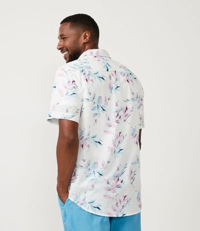 Camisa Comfort en Lino con Estampado Floral 3