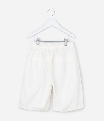 Bermuda Infantil en Sarga con Lazo - Talle 5 a 14 años 2