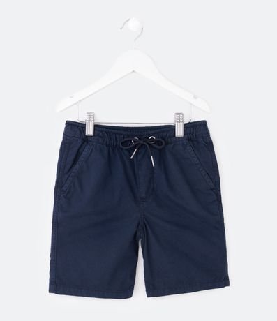 Bermuda Infantil en Sarga con Lazo - Talle 5 a 14 años