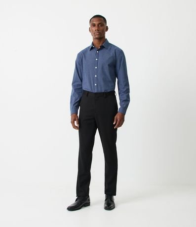 Camisa Comfort en Algodón con Estampado de Cuadros 2