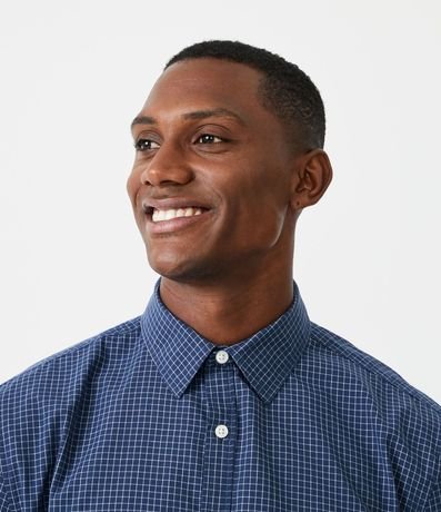 Camisa Comfort en Algodón con Estampado de Cuadros 4