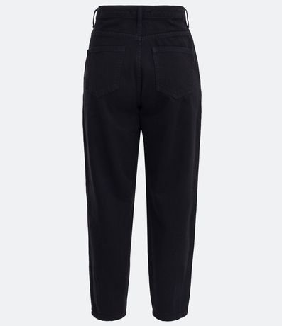 Pantalón Baggy en Sarga con Cintura Alta y Botón Corazón 7