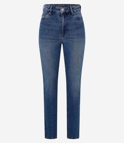 Pantalón Recto Jean con Cintura Média y Bolsillos 7