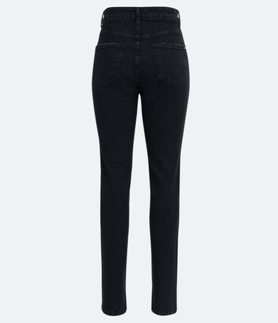 Pantalón Recto Jeans con Cintura Mediana 6