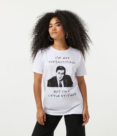 Blusa Alargada en Algodón Estampado The Office Little Stitious 1