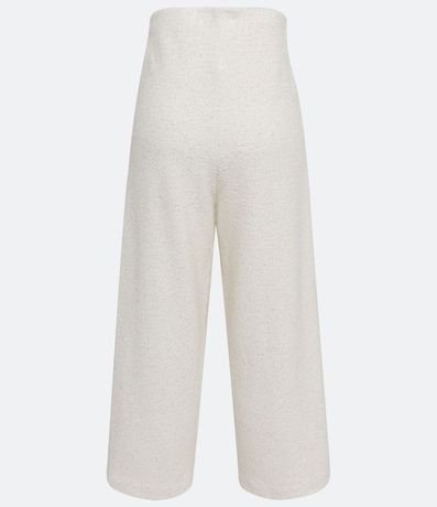 Pantalón Pantalona en Tweed con Pliegues 6