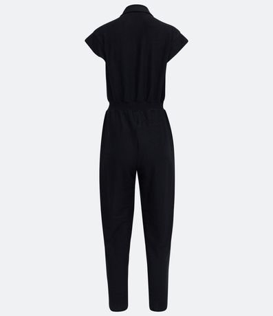 Mono en Algodón con Abotonado Frontal y Cuello Camisero 8