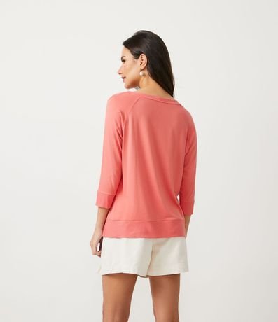 Blusa Básica en Viscosa sin Sisa con Manga 3/4 3