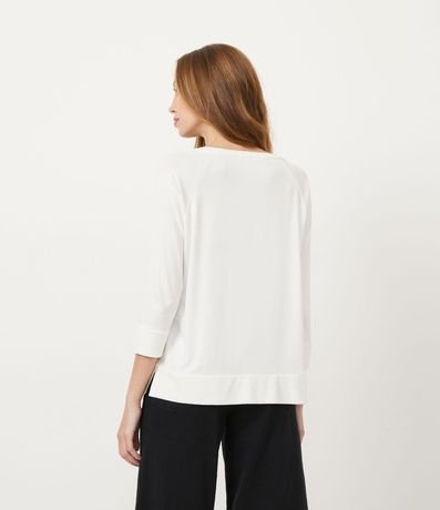 Blusa Básica en Viscosa sin Sisa con Manga 3/4 3