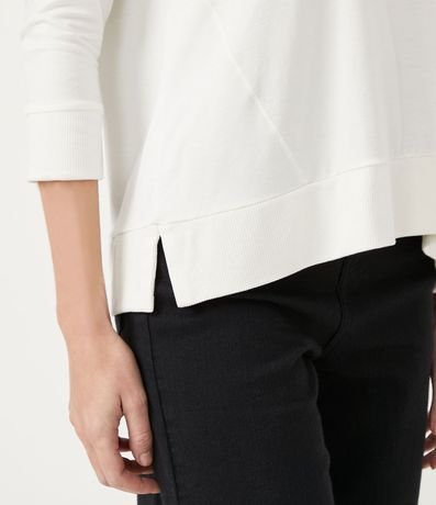 Blusa Básica en Viscosa sin Sisa con Manga 3/4 5