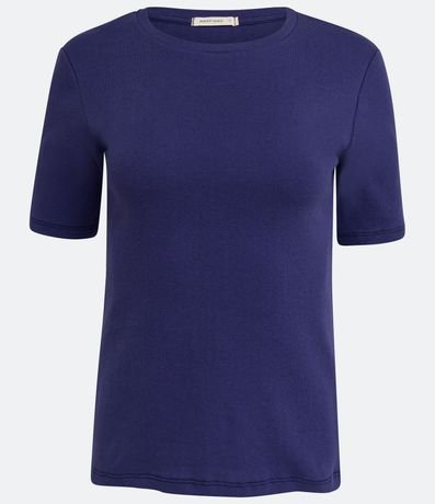 Blusa Básica en Algodón con Manga Corta 6