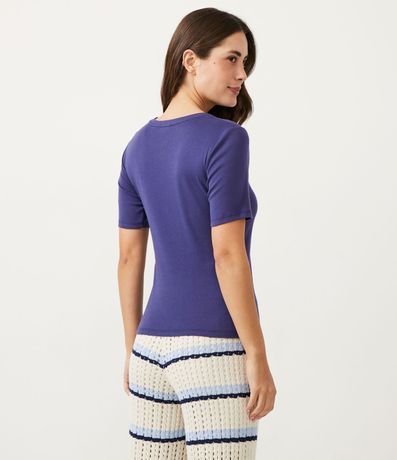 Blusa Básica en Algodón con Manga Corta 3