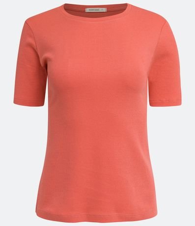 Blusa Básica en Algodón con Manga Corta 6