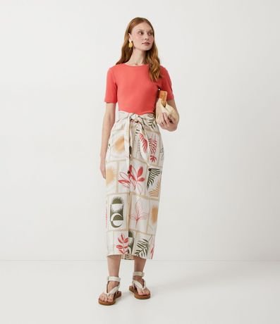 Blusa Básica en Algodón con Manga Corta 2