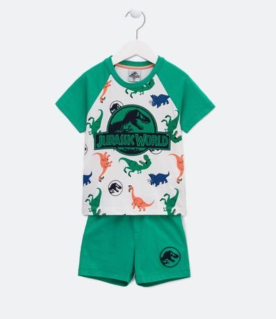 Pijama Corto Infantil con Estampado de Dinosaurios - Talle 2 a 4 años 1