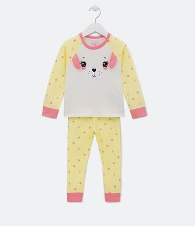 Pijama Largo Infantil con Estampado de Perro - Talle 1 a 4 años 1