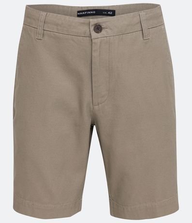 Bermuda Slim en Algodón Texturizado con Lazo Interior