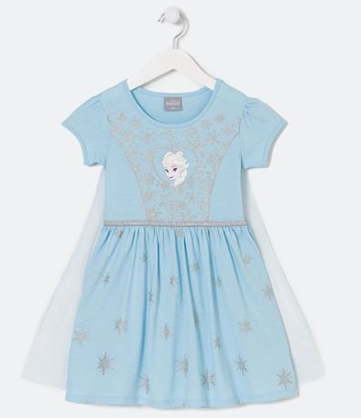 Camisón Infantil Disfraz de Princesa Elsa - Talle 2 a 6 años 1