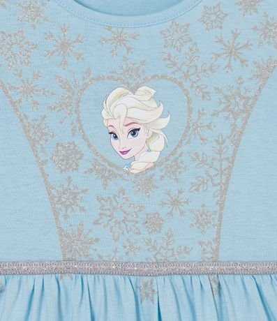 Camisón Infantil Disfraz de Princesa Elsa - Talle 2 a 6 años 4