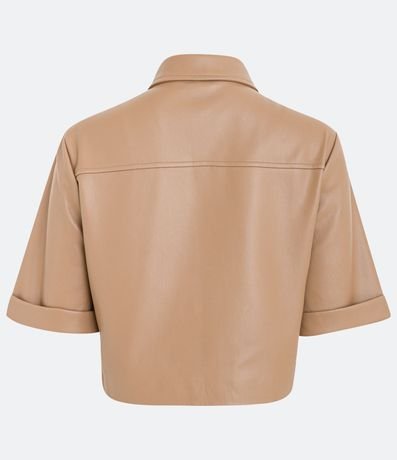 Camisa en Material Sintético con Botones de Corazón 6