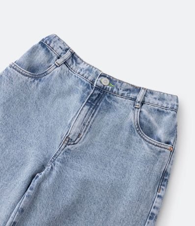 Pantalón Wide Leg Infantil en Jeans con Abertura Deshilachada - Talle 5 a 14 años 4