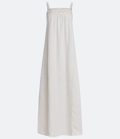 Vestido Midi en Viscolino con Bordado Vazado 5