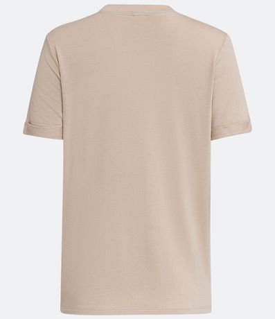 Blusa T-shirt en Viscosa con Bordado Follaje 6