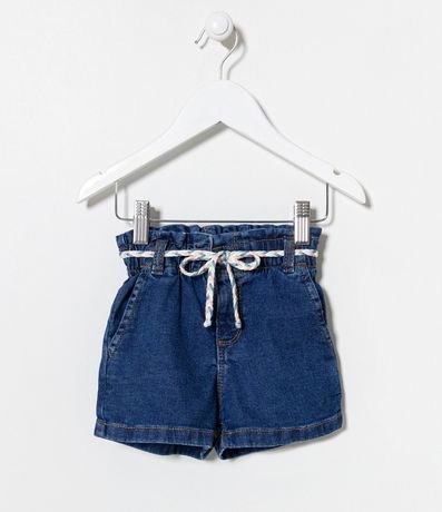 Short Clochard Infantil en Jeans con Cinturón - Talle 1 a 5 años 1